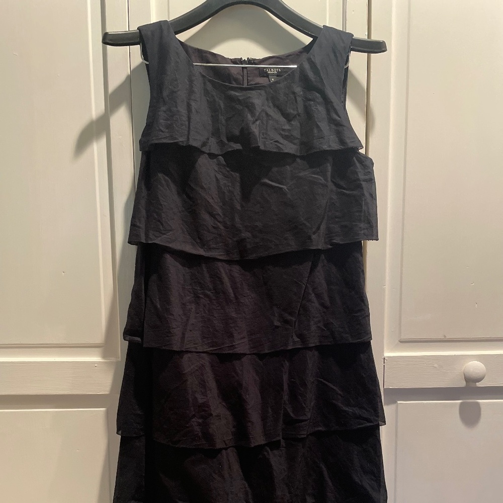 Talbots Black Layered Dress